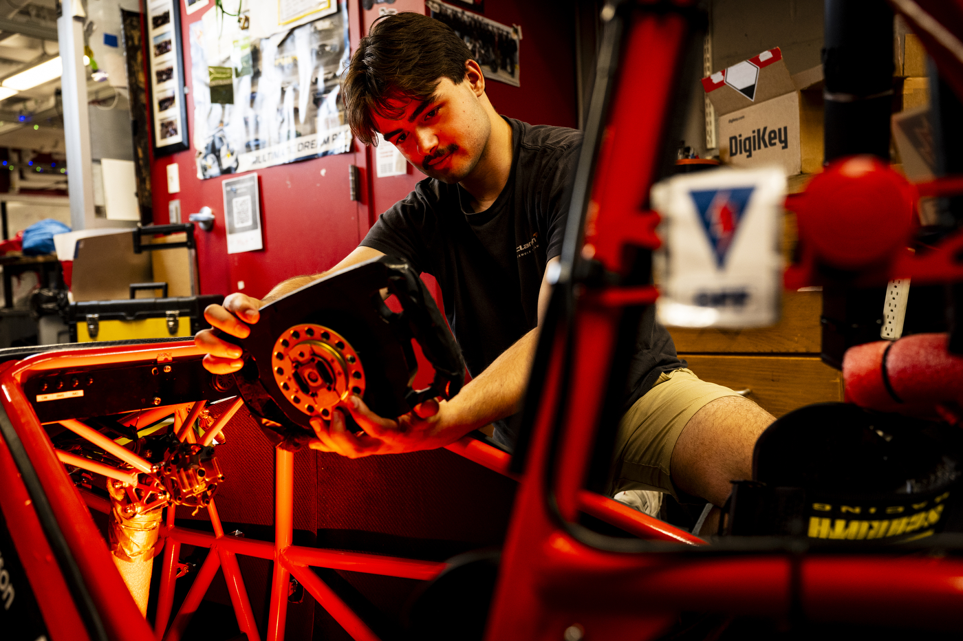 Photos: Electric race cars, robotics construction and wastewater work