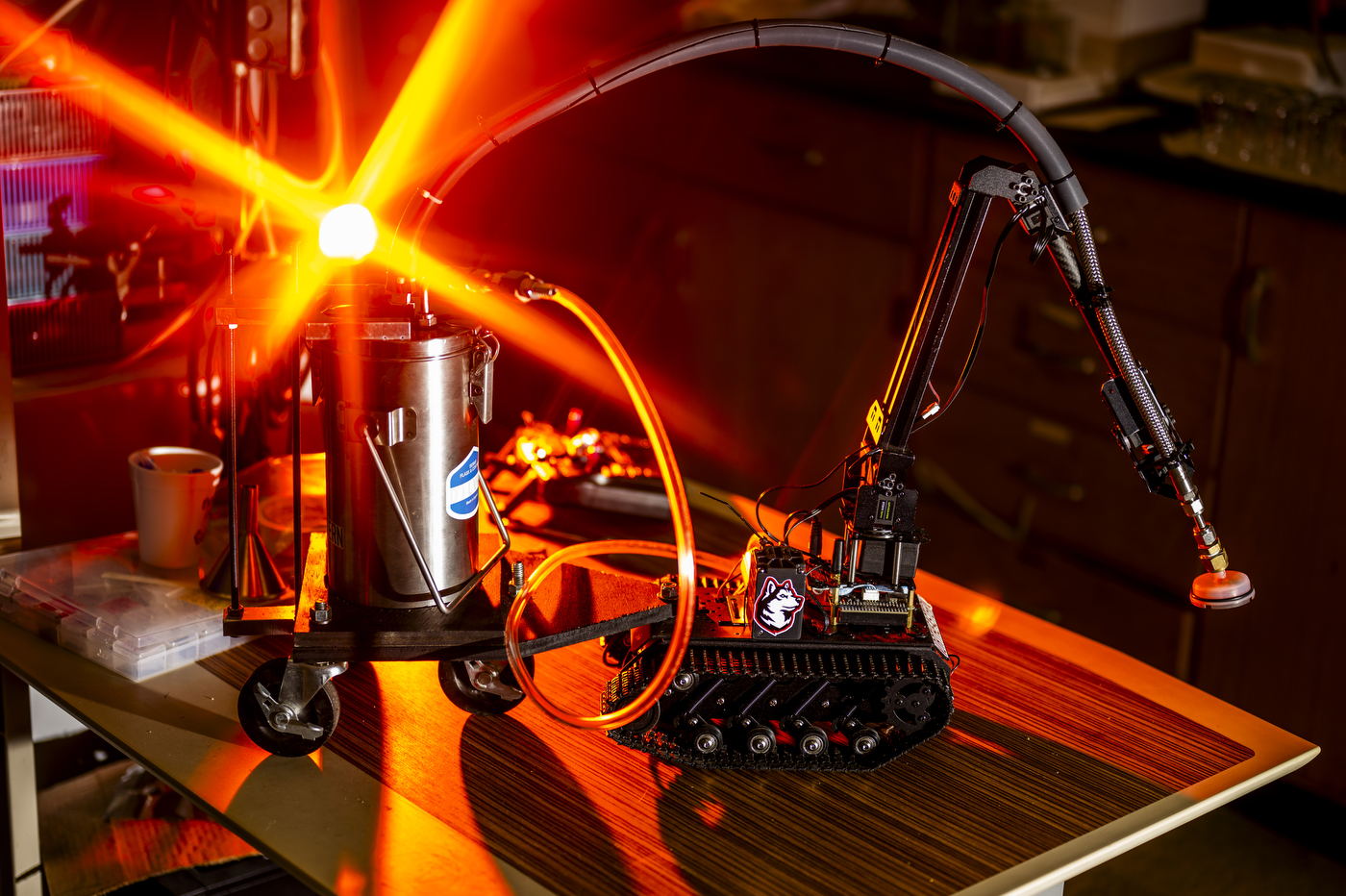 New All Terrain Robot Snuffs Out Wildfires With Liquid Nitrogen