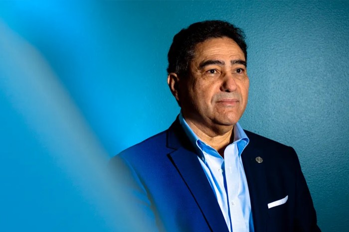 Ahmed Busnaina poses for a portrait.