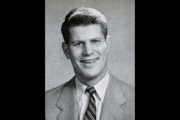 Black and white portrait of Richard Lesser.