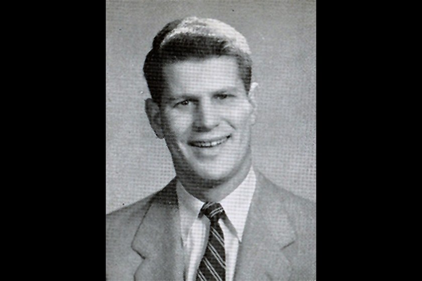 Black and white portrait of Richard Lesser.