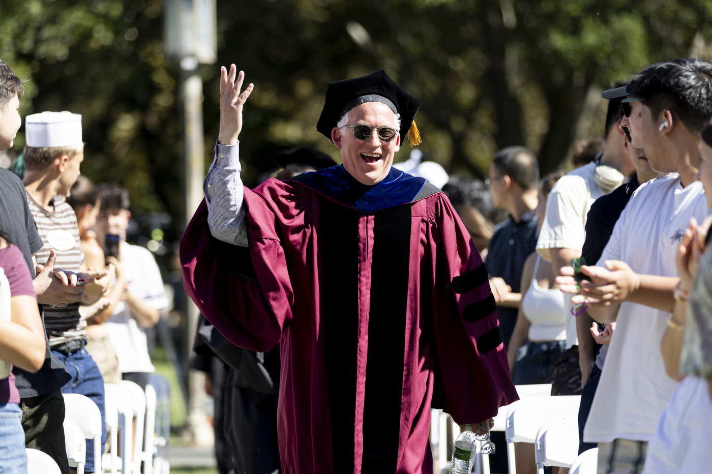 Daniel Sachs, Dean of Northeastern University Oakland, attends Convocation.