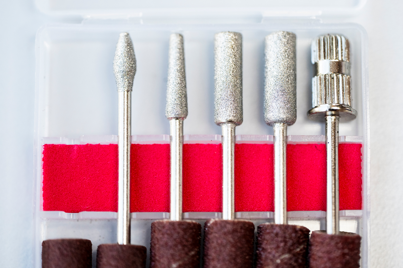 A case of small carving and polishing tools used to carve bars of Ivory soap.